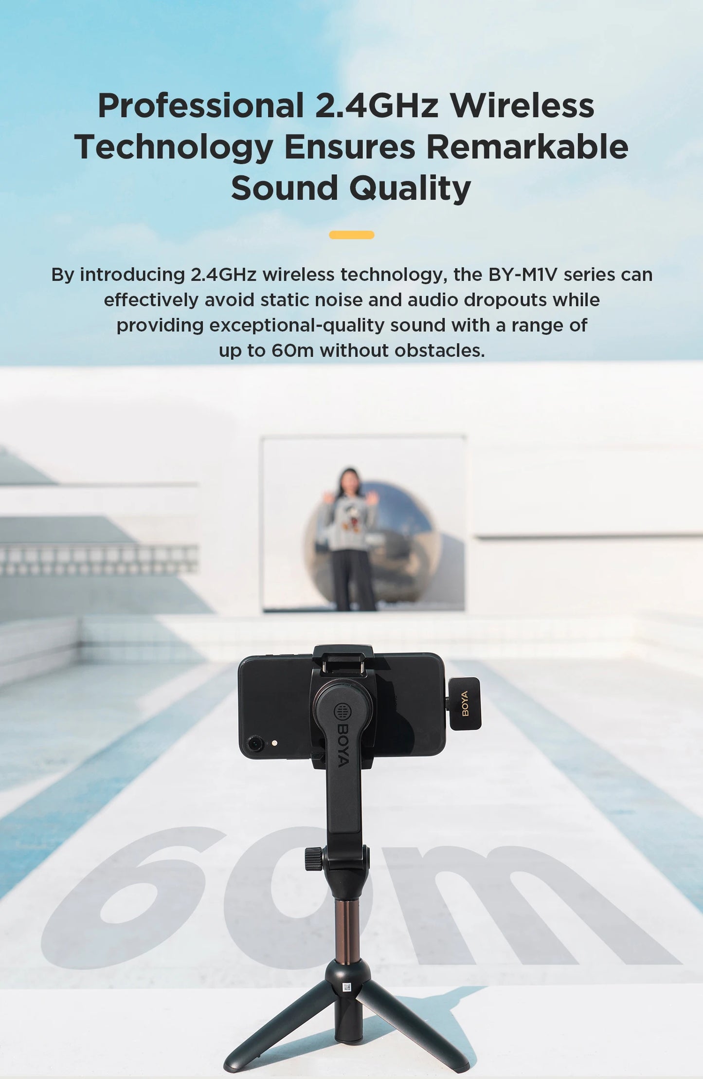 BOYA BY-M1V Wireless Lavalier Microphone