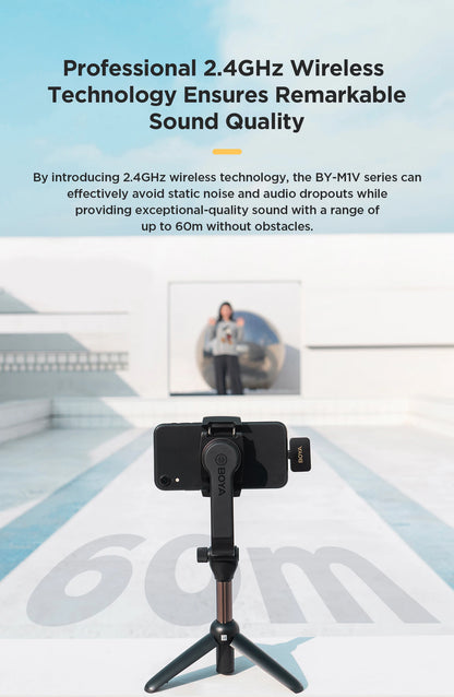 BOYA BY-M1V Wireless Lavalier Microphone