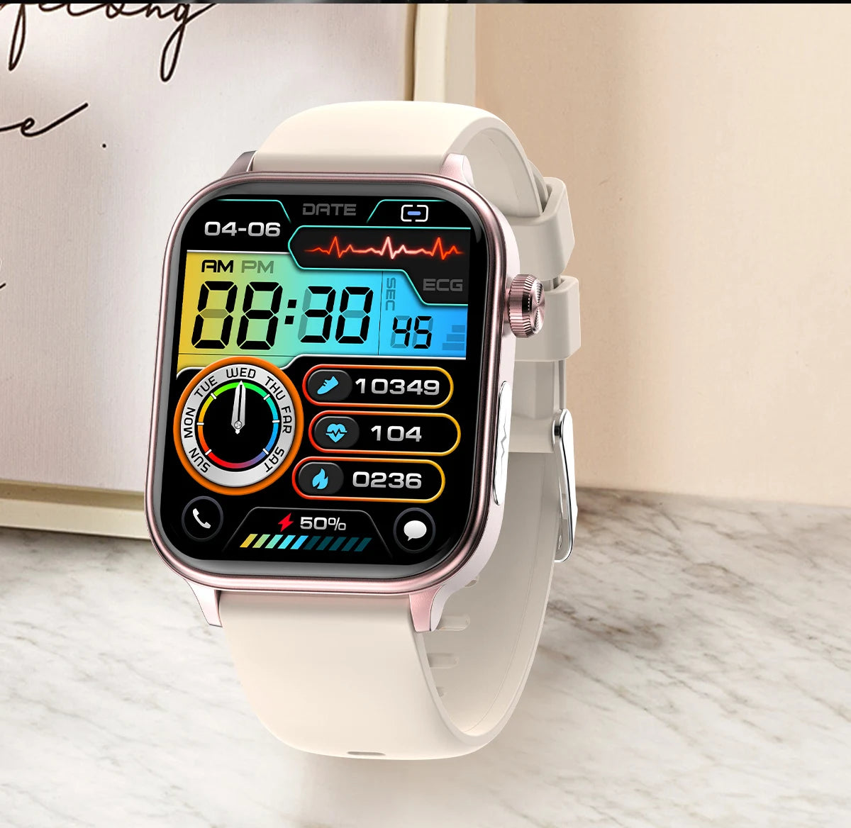 New AI Diagnosis Blood Lipids Body composition Test Smart Watch