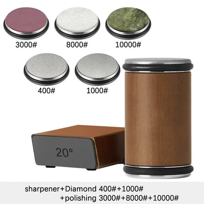 Rolling Knife Sharpener Double Sided Diamond Sharpening Stone