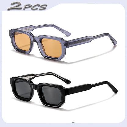 HBK Vintage Polygon Sunglasses for Men Small Frame