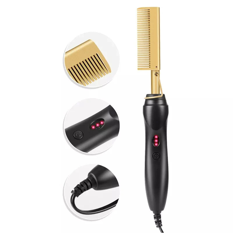 Hot Comb Straightener Electric Hair Straightener