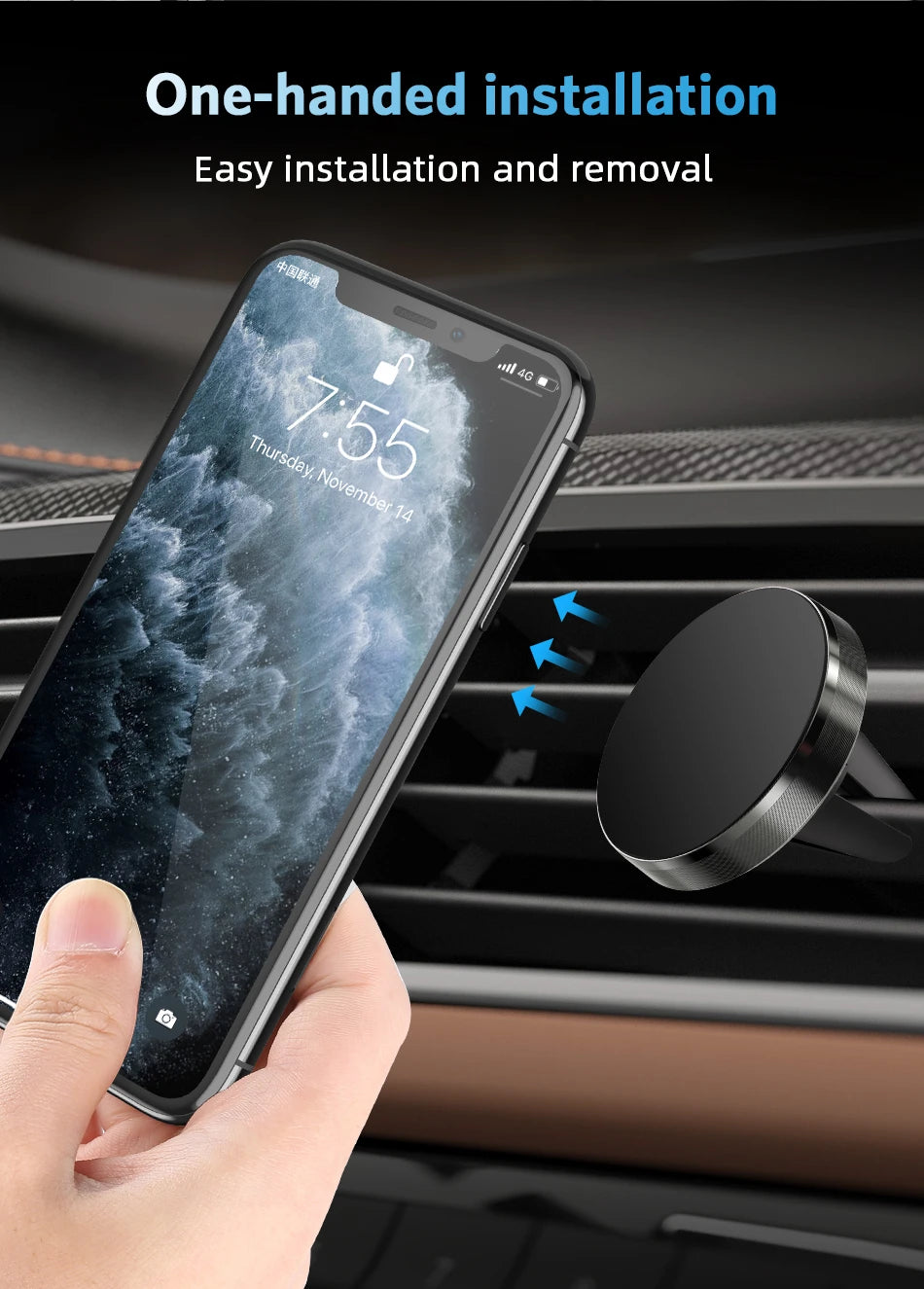 Car Magnetic Holder Universal Air Vent Mount Stand