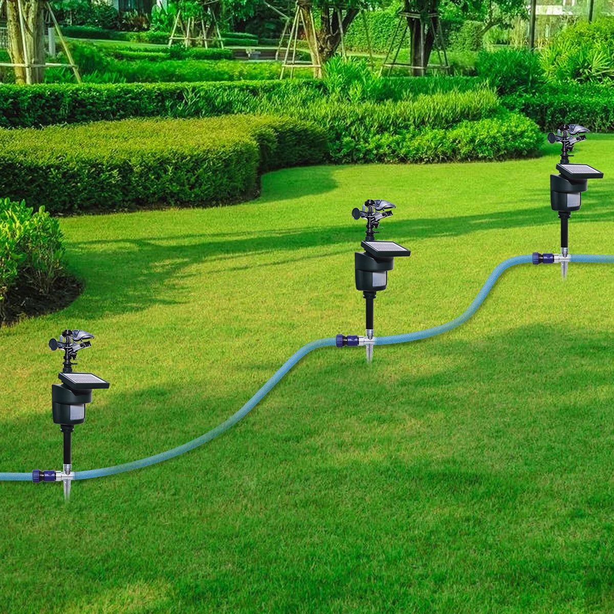 Solar Motion Sensor Sprinkler Eco-friendly Jet Spray