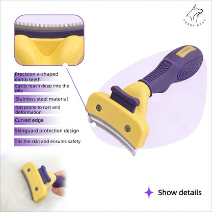 Pet brush, pet grooming tool deshedding comb