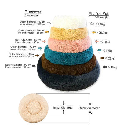 Round Pet Bed for Large Dog Bed Super Soft Bed Plush