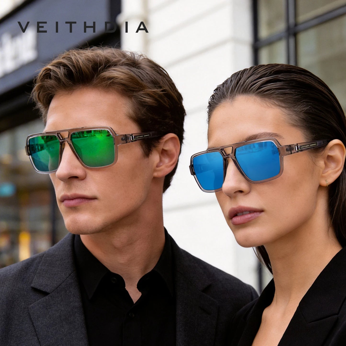 New Arrival Square Sunglasses TR90 Frame Glasses Photochromic
