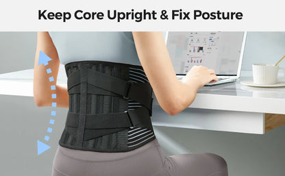Back Brace for Lower Back Pain Lumbar Pad - Back Support Belt