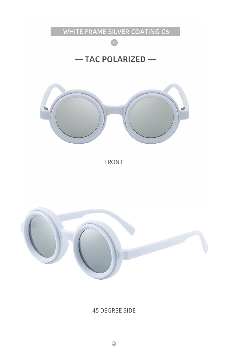Polarized Small Frame Round Steampunk ND9 Adjustable