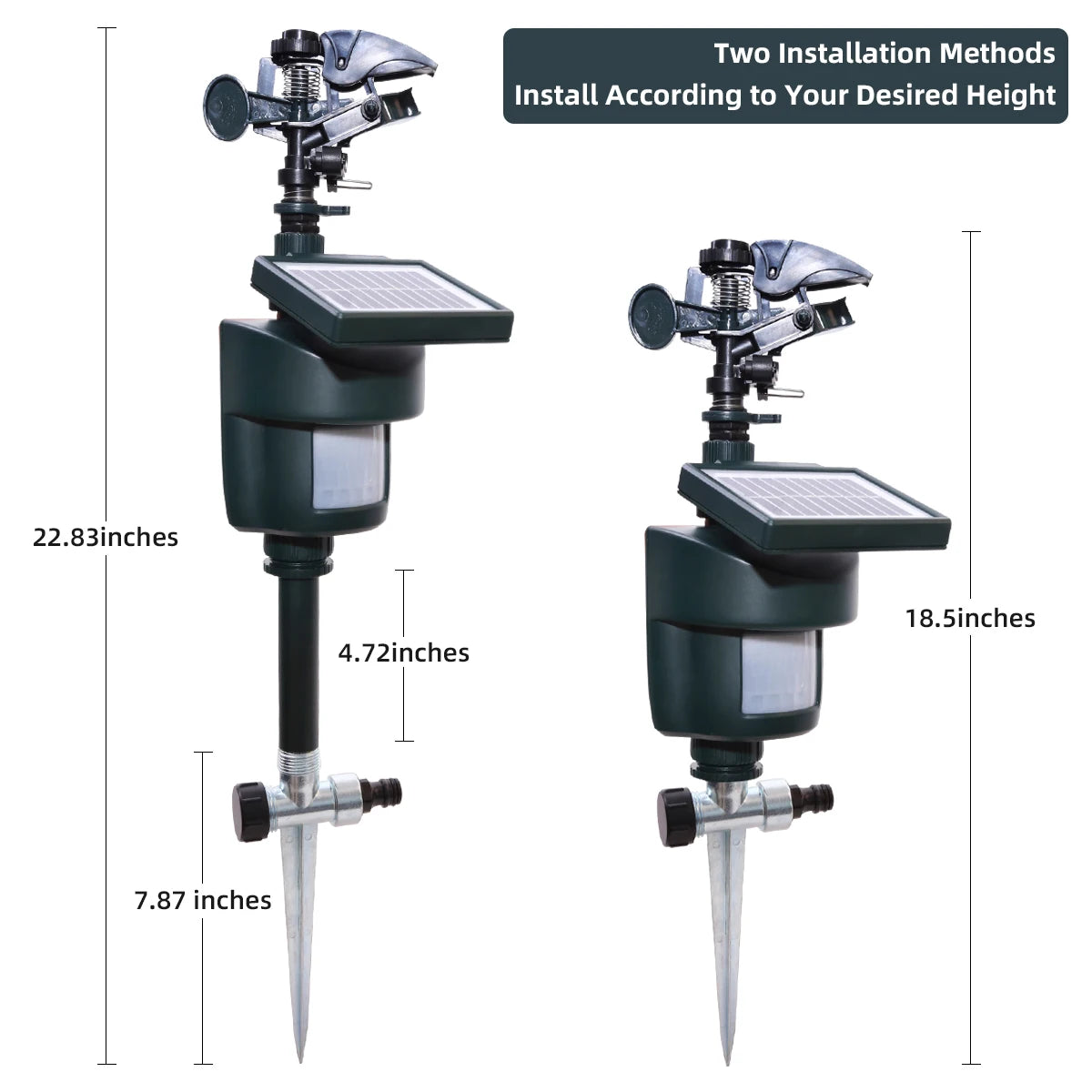 Solar Motion Sensor Sprinkler Eco-friendly Jet Spray