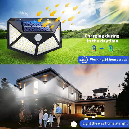 Solar Security Lamp Outdoor Garden Decor Solar Powered