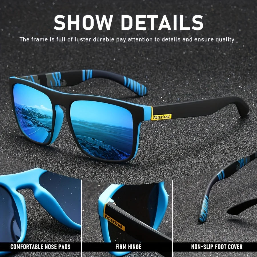 Fashion Vintage Square Polarized Sunglasses Men Women
