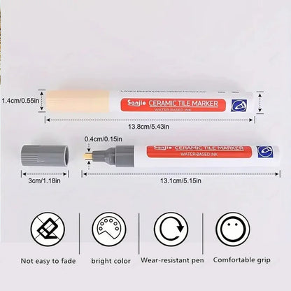 Floor Tile Marker Pen Wall Grout Pen Waterproof