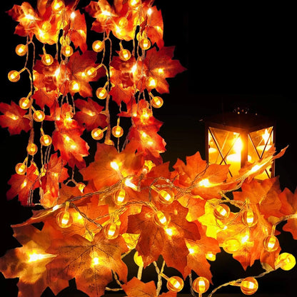 LED Halloween Light Garland Battery Powered Pumpkin