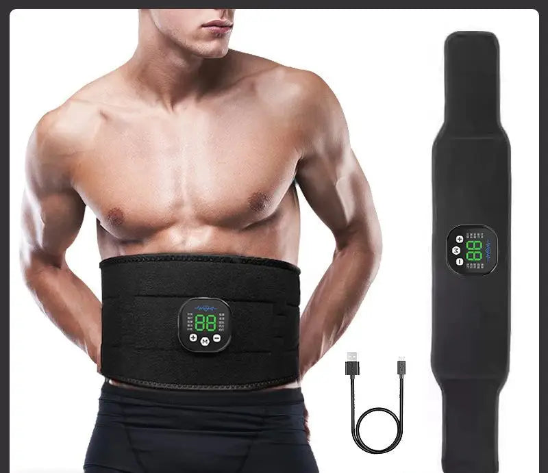 Smart EMS Ab Belt for Waist Toning & Muscle Stimulation - Fitness