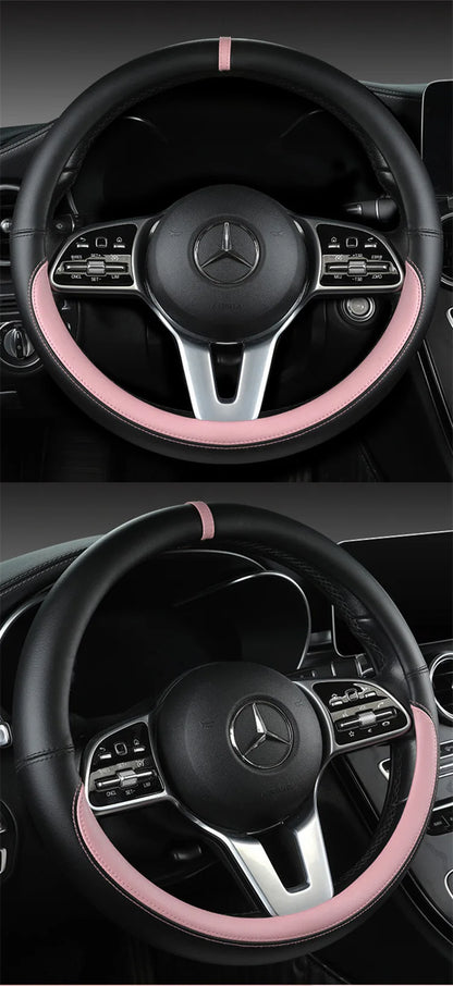 All-Nappa Leather Steering Wheel Cover Leather