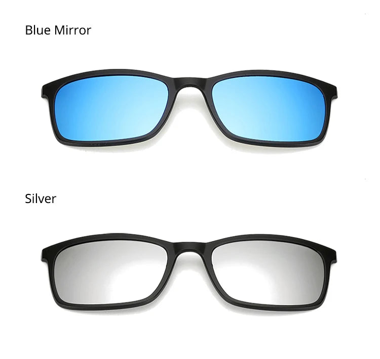 5 In 1 Magnetic Clip On Glasses TR90 Optical Eyeglass