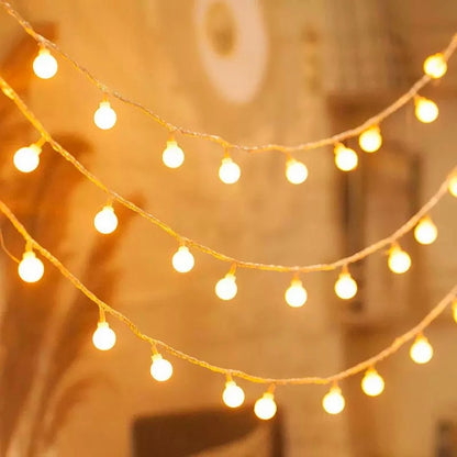 10M USB/Battery Power Ball LED String Lights Garland Lights