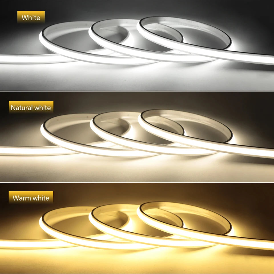 Super Bright 220V COB LED Strip Neon Lights 280LEDs