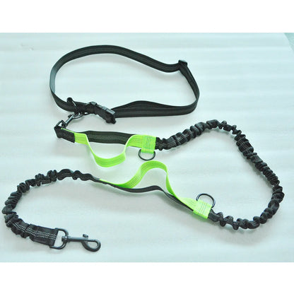 Double elastic reflective running leash portable