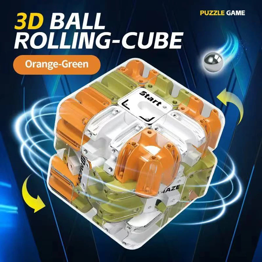 Maze Magic Cube Puzzle Toy Labyrinth Rolling Ball Magic Cube