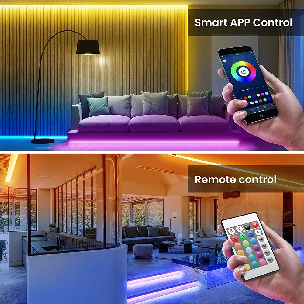 Bluetooth LED Strip Lights Smart SMD 5050 APP Remote Control