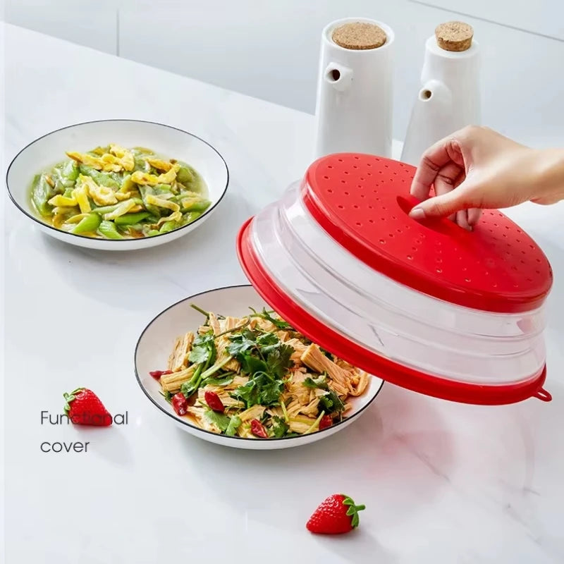 Microwave Splatter Cover Foldable Fresh-keeping Heat Cover