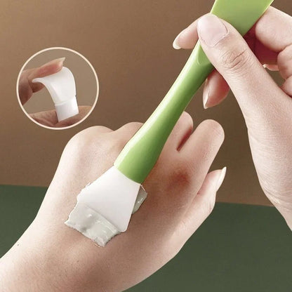 Silicone Facial Mask Brush Soft Head with Scraper
