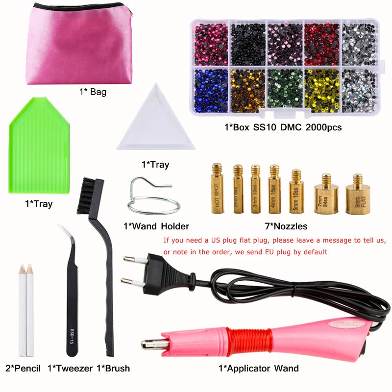 QIAO Hotfix Rhinestones Applicator Tools DIY Craft