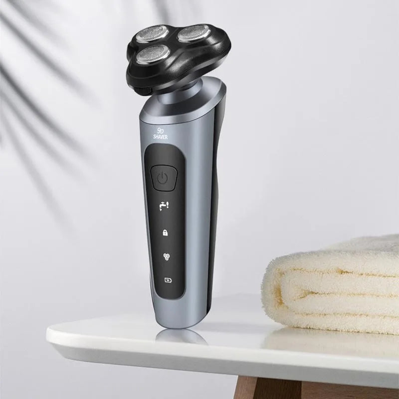 New 9D Man Electric Razor Face Shaver USB Full-body Trimmer