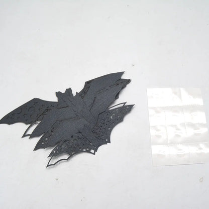 Halloween 3D Hollow Bat Wall Stickers Black Bat Sticker