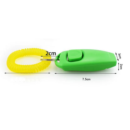 2 In 1 Pet Clicker Dog Training Whistle Answer Card