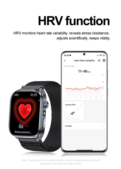 New AI Health Care Accurate detection ECG Smart Watch