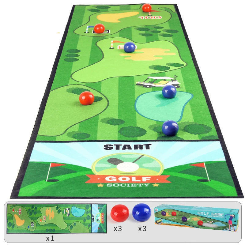 Interactive Bowling and Curling Mat Game Fun Football-Inspired