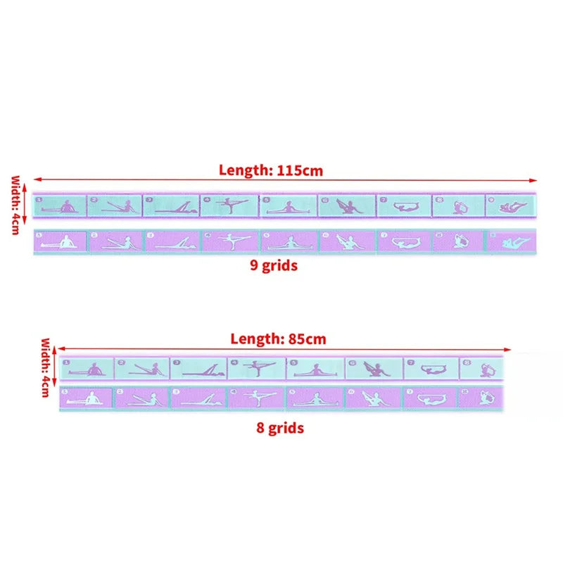Elastic Yoga Resistance Band Pilates Dance Stretching Belt