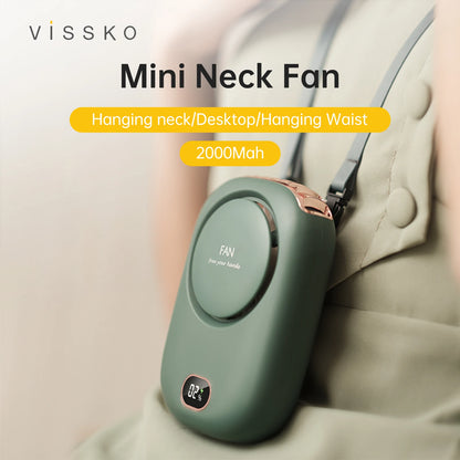 Portable Hanging Neck Fan Mini Fans with Adjustable Lanyard