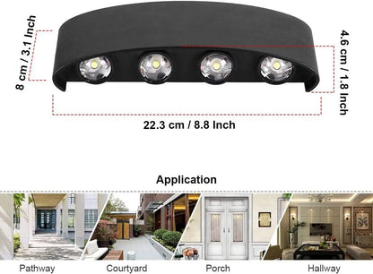 Modern LED Wall Lights White up down Indoor Outdoor Decor