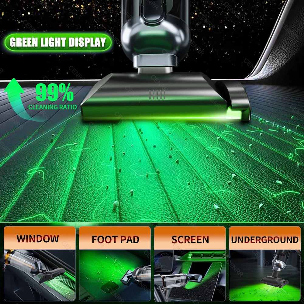 CENRR Portable Wireless Car Vacuum Cleaner Mini Powerful