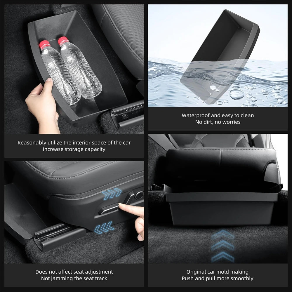 Under Seat Storage Box Organizer for Tesla Model