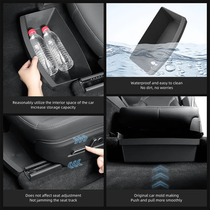 Under Seat Storage Box Organizer for Tesla Model