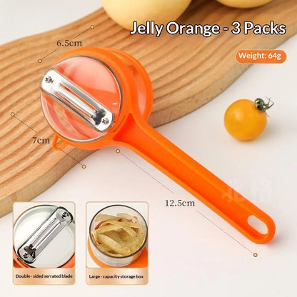 Storage‑Type Fruit Vegetable Peeler With Peel Container