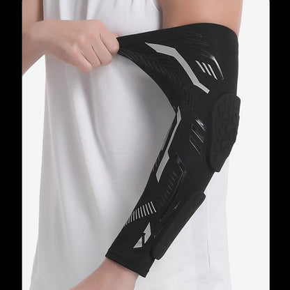 1 Pc Sports Padded Arm Sleeves Protective Compression Elbow Pad