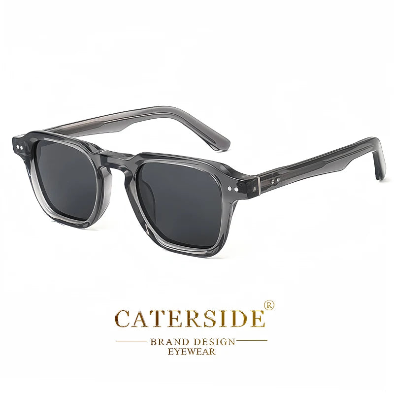 CATERSIDE Retro Polarized Sunglasses Men Travel Eyewear