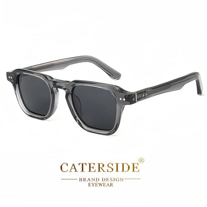 CATERSIDE Retro Polarized Sunglasses Men Travel Eyewear