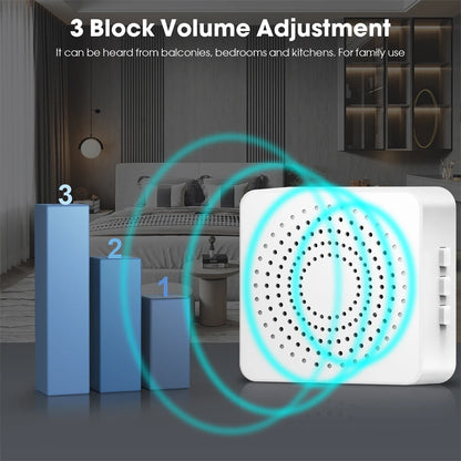 USB Wireless Doorbell Waterproof Welcome Chime Home Door Bell