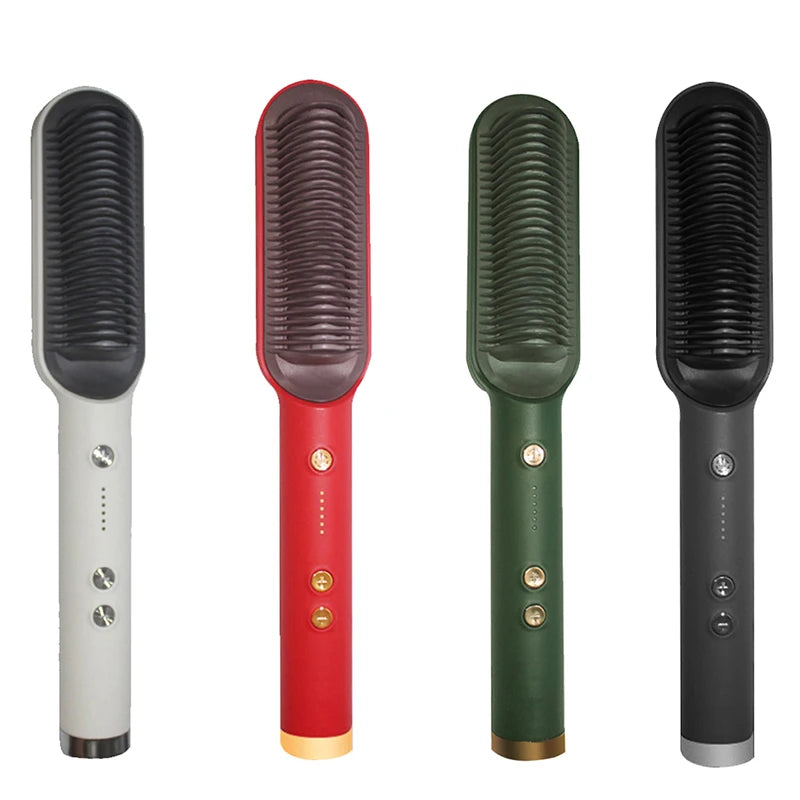 Electric Hair Straightener Brush Professional Straightener