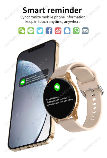 Women Bluetooth Call Smart Watch HeartRate Blood Pressure