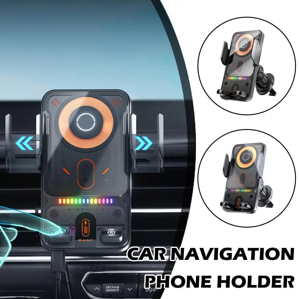Car Wireless Charger Magnetic Auto Car Holder Phone Mount
