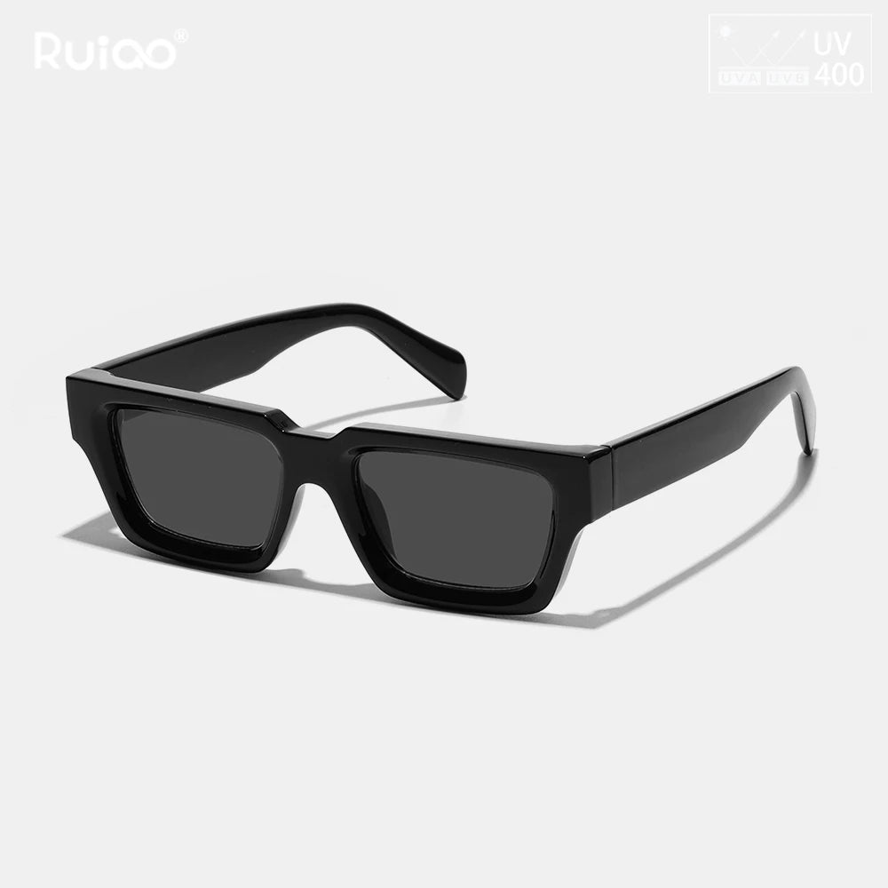 New Black Classic Retro Designer Branded Concave Sunglasses