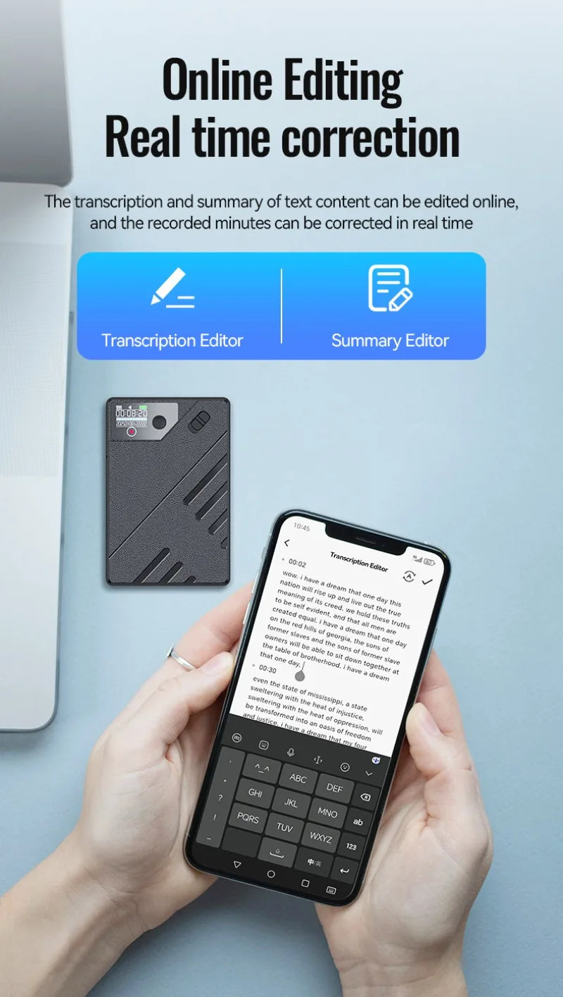 AI Voice Recorder GPT Intelligence APP Control Audio Mind